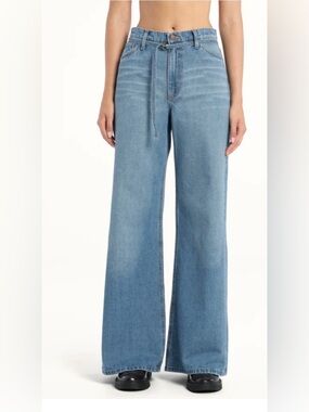 Nobody Denim carly Light Blue High-Rise Wide Leg Jeans